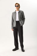 Erkek Steve Düz Paça Smart Pantolon - Siyah