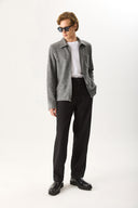 Erkek Steve Düz Paça Smart Pantolon - Siyah
