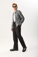 Erkek Steve Düz Paça Smart Pantolon - Siyah