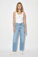 Fiona Balon Fit Med Blue Jean Pantolon-Med Blue