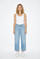 Fiona Balon Fit Med Blue Jean Pantolon-Med Blue