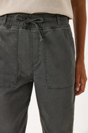 Kadın Flora Beli Lastikli Denim Pantolon Lyocell (Tencel™) - Antrasit