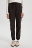 Kadın Flora Beli Lastikli Denim Pantolon (TENCEL)™ - Kahverengi