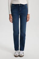 Kadın Gabriel Blue Black Straight Fit Jean Pantolon (TENCEL)™ - Blue Black