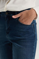 Kadın Gabriel Blue Black Straight Fit Jean Pantolon (TENCEL)™ - Blue Black