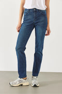 Gabriel Blue Black Straight Fit Jean Pantolon (TENCEL)(TM)-Blue Black