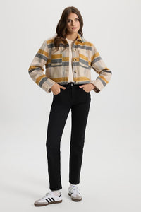 Kadın Gabriel Carbon Black Straight Fit Jean Pantolon - Carbon Black