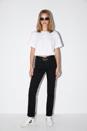 Gabriel Carbon Black Straight Fit Jean Pantolon-Carbon Black