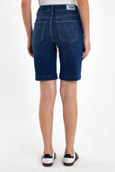 Kadın Gabriel Dark Blue Regular Fit Jean Şort - Dark Blue