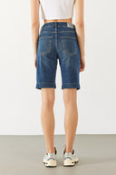 Kadın Gabriel Dark Blue Regular Fit Jean Şort - Dark Blue