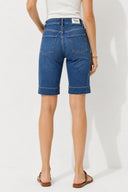 Gabriel Dark Blue Regular Fit Jean Şort-Dark Blue