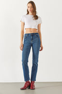 Kadın Gabriel Dark Blue Straight Fit Jean Pantolon (TENCEL)™ - Dark Blue