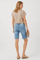 Gabriel Med Blue Regular Fit Jean Şort-Med Blue