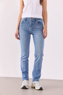 Kadın Gabriel Med Blue Straight Fit Jean Pantolon - Med Blue