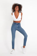 Kadın Gabriella Dirty Dark Blue Skinny Jean Pantolon Lyocell (Tencel™) - Dirty Dark Blue