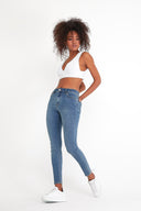 Kadın Gabriella Dirty Dark Blue Skinny Jean Pantolon Lyocell (Tencel™) - Dirty Dark Blue