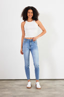 Kadın Gabriella Dirty Med Blue Skinny Jean Pantolon - Dirty Med Blue