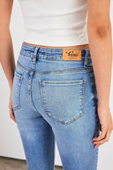 Kadın Gabriella Dirty Med Blue Skinny Jean Pantolon - Dirty Med Blue