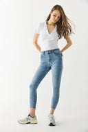 Kadın Gabriella Dirty Med Blue Skinny Jean Pantolon - Dirty Med Blue