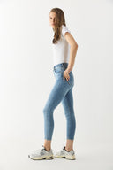 Kadın Gabriella Dirty Med Blue Skinny Jean Pantolon - Dirty Med Blue
