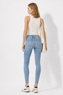 Gabriella Dirty Med Blue Skinny Jean Pantolon-Dirty Med Blue