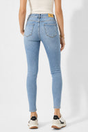 Gabriella Dirty Med Blue Skinny Jean Pantolon-Dirty Med Blue