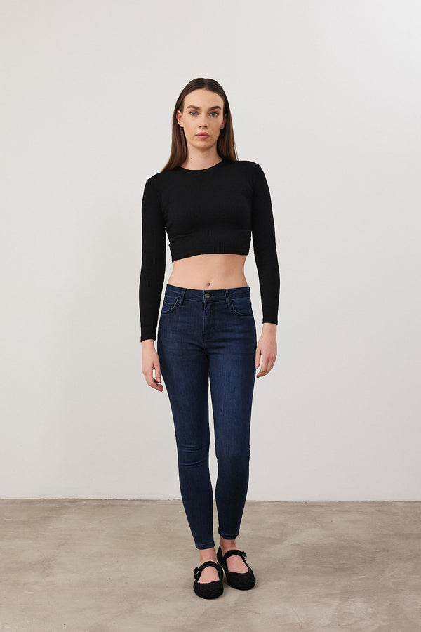 Gabriella Smoke Blue Skinny Jean Pantolon - SMOKE BLUE 1K2410268SB-867
