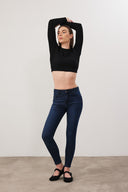 Kadın Gabriella Smoke Blue Skinny Jean Pantolon - Smoke Blue