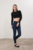 Kadın Gabriella Smoke Blue Skinny Jean Pantolon - Smoke Blue