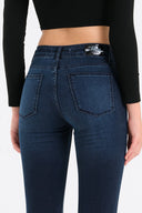 Kadın Gabriella Smoke Blue Skinny Jean Pantolon - Smoke Blue