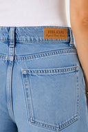 Geniş Paça Baggy Fit Med Blue Jean Şortolon-Med Blue