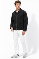 Gömlek Yaka Black Jean Ceket %100 Pamuk-Black