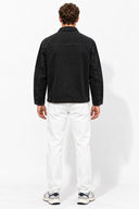 Gömlek Yaka Black Jean Ceket %100 Pamuk-Black