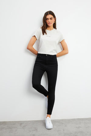 Kadın Holly Black Ekstra Yüksek Bel Skinny Jean Pantolon - Black