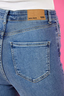 Kadın Holly Dirty Med Blue Yüksek Bel Skinny Jean Pantolon - Dirty Med Blue