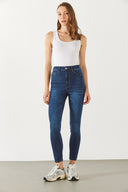 Kadın Holly Naturel Dark Yüksek Bel Skinny Jean Pantolon (TENCEL)™ - Naturel Dark