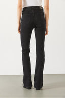 Kadın Jenny Black Yüksek Bel Flare Jean Pantolon-Black