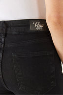 Kadın Jenny Black Yüksek Bel Flare Jean Pantolon-Black