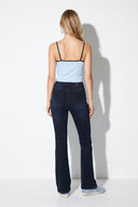 Jenny Blue Black Yüksek Bel Flare Jean Pantolon-Blue Black