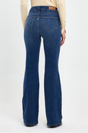 Kadın Jenny Dirty Dark Blue Yüksek Bel Flare Jean Pantolon - Dirty Dark Blue