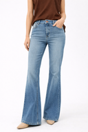 Jenny Light Blue Yüksek Bel Flare Jean Pantolon-Light Blue