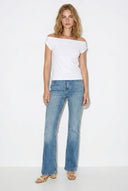 Jenny Light Blue Yüksek Bel Flare Jean Pantolon-Light Blue