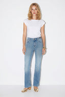 Jenny Light Blue Yüksek Bel Flare Jean Pantolon-Light Blue