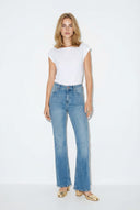 Jenny Light Blue Yüksek Bel Flare Jean Pantolon-Light Blue