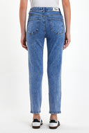 Kadın Jessica Med Blue Mom Jean Pantolon - Med Blue