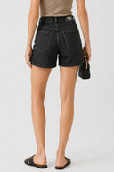 Jolie Bermuda Black Jean Şort-Black