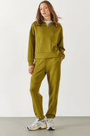 Kadın Julia Parçalı Yumuşak Dokulu Jogging Pantolon (CUPRO) - Olive