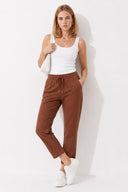 Kadın Alian Beli Lastikli Beach Pantolon %100 Lyocell (Tencel™) - Siyah