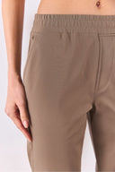 Alian Beli Lastikli Smart Pantolon-Taş