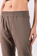 Alian Beli Lastikli Smart Pantolon-Vizon